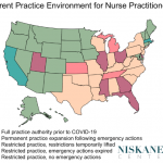 Map of NP practice environment in the US