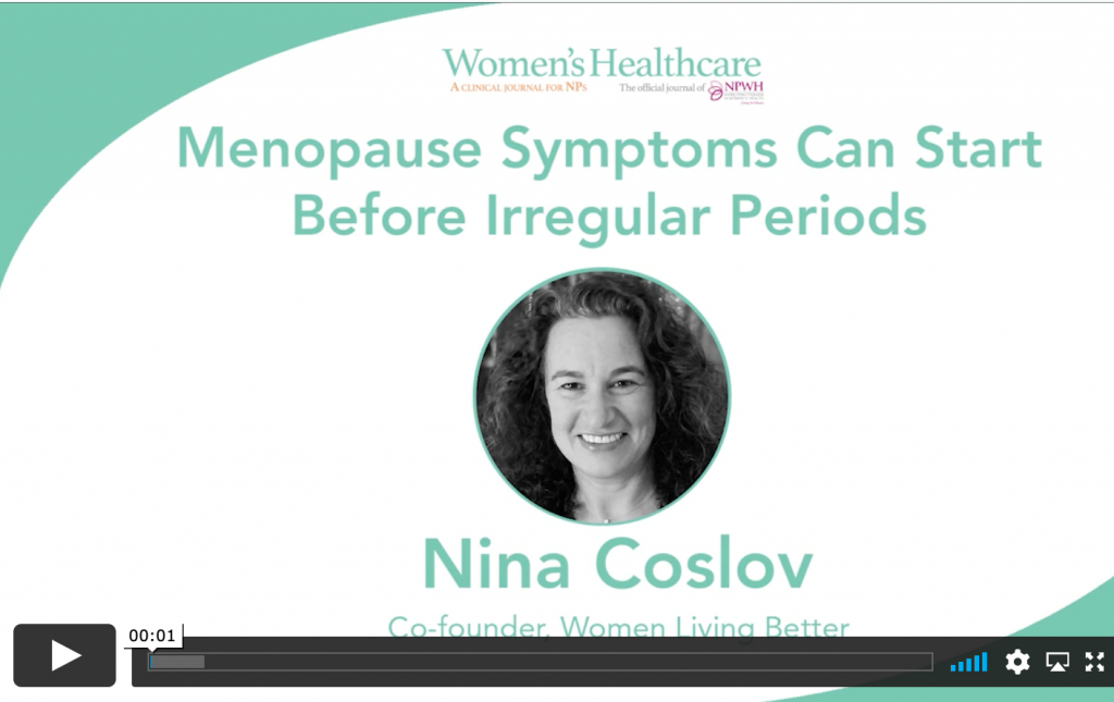 Nina Coslov, Menopause Video