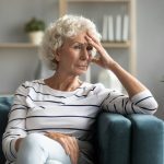 older woman with anxiety