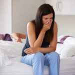 Woman with morning sickness