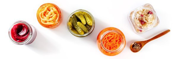 A collection of fermented food